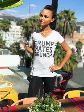 single girl trump hates brunch shirt