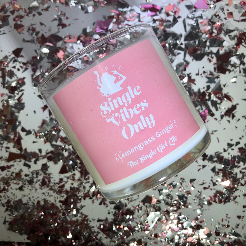 single girl gifts Single Vibes Only Essential Oil Candle